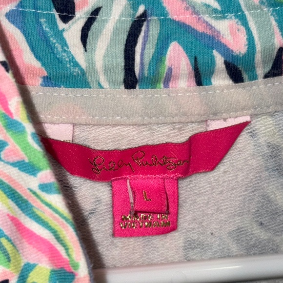 Lilly Pulitzer Tropical Longsleeve Jacket Size Large - Picture 2 of 6